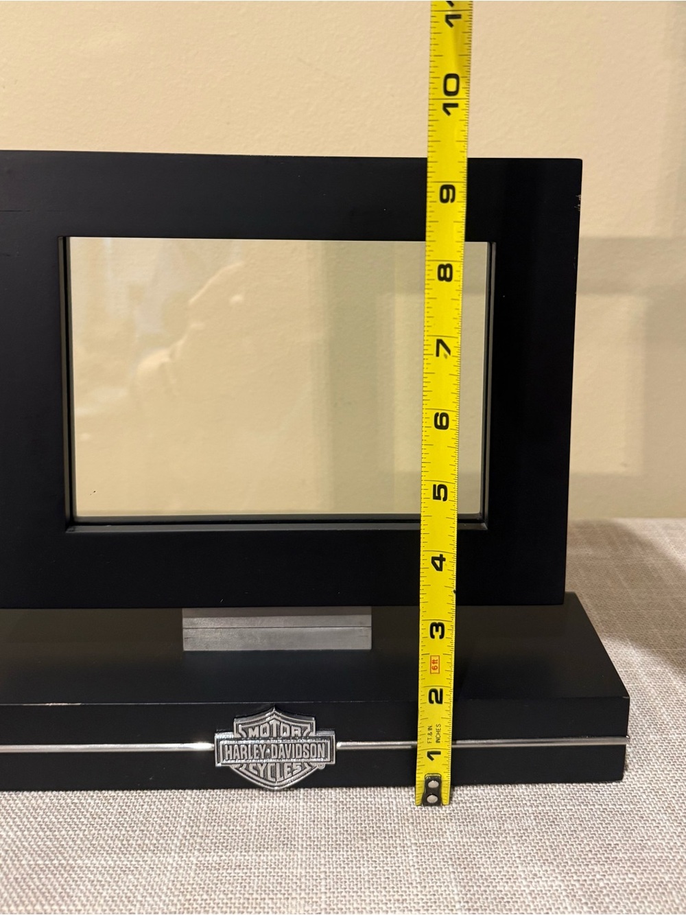 2004 Harley-Davidson Hallmark Wooden Float Frame Black Motor Co Display Case - Picture 12 of 15